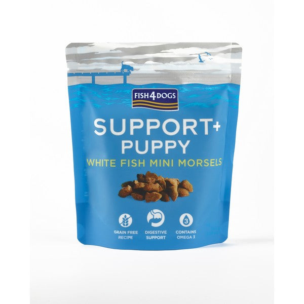 Fish4Dogs Support+ Puppy White Fish Morsels Digestion 150g