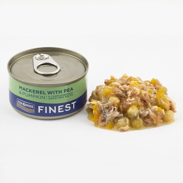 Fish4Dogs Finest Mackerel with Pumpkin & Pea 85g