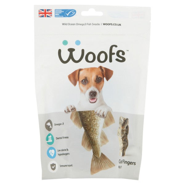 Woofs MSC Cod Fingers 90g