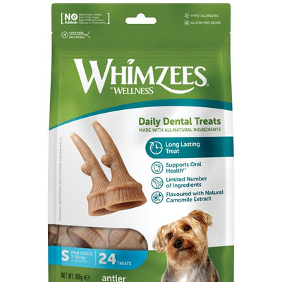 Whimzees Antler Small Treat Pack 24 pack