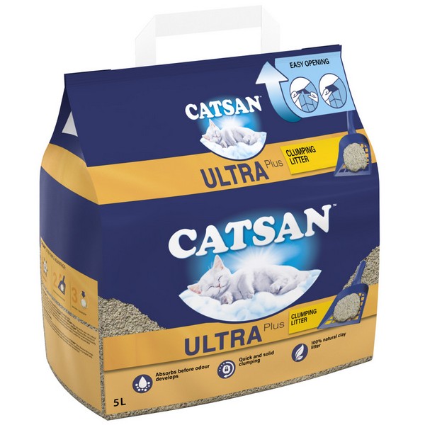 Catsan Ultra Clumping Odour Control Cat Litter 5L