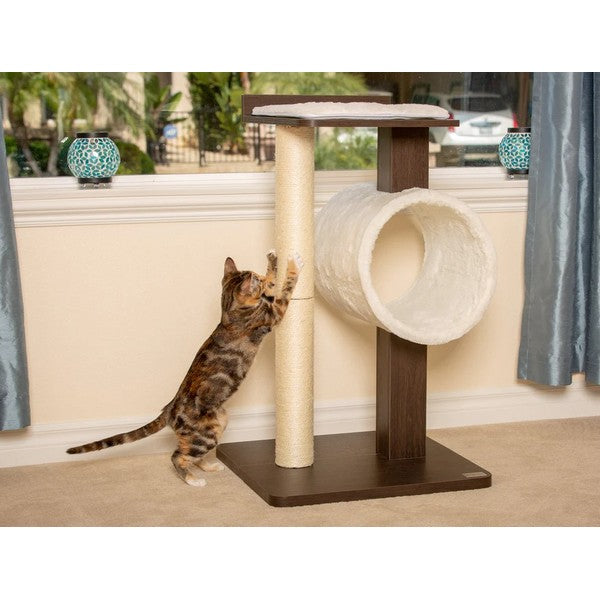 PetFusion Modern Cat Tree House & Tall Scratching Post 84 cm tall