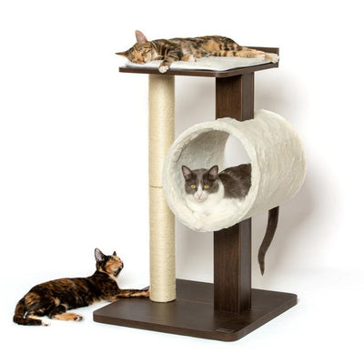 PetFusion Modern Cat Tree House & Tall Scratching Post 84 cm tall