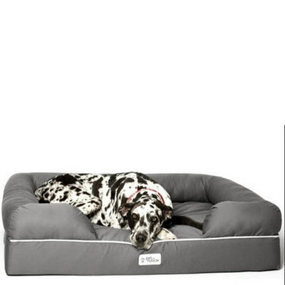 PetFusion Ultimate Jumbo XXLarge Waterproof Memory Foam Dog Bed 127x102x33cm Gray