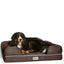 PetFusion Ultimate Solid Extra Large Waterproof Memory Foam Dog Bed 112x86x25cm Brown