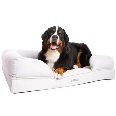 PetFusion Ultimate Solid Waterproof Memory Foam Dog Bed for Extra Large Dogs