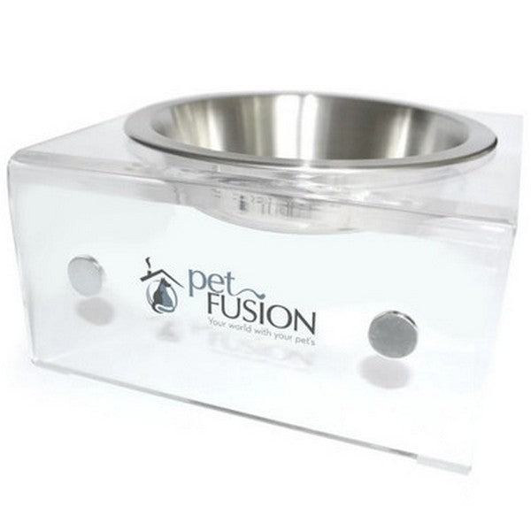 PetFusion SinglePod Feeder in Acrylic. Short Single