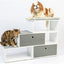 PetFusion Modern Pet Step Window Perch and Bookshelf