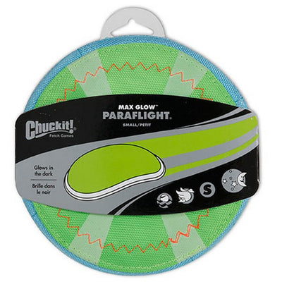 Chuckit! Paraflight Max Glow Dog Fetch Toy Small