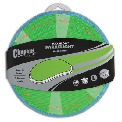 Chuckit! Paraflight Max Glow Dog Fetch Toy Large