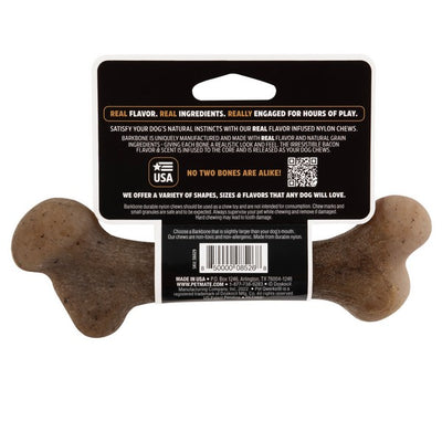 Pet Qwerks Dino Barkbone Bacon Small