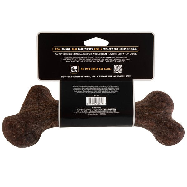 Pet Qwerks Dino BarkBone Steak Large