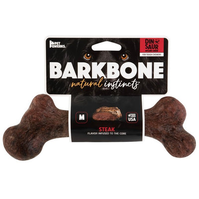 Pet Qwerks Dino Barkbone Steak Medium