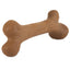 Pet Qwerks Dinosaur BarkBone Peanut Butter Wood Chew Toy Small