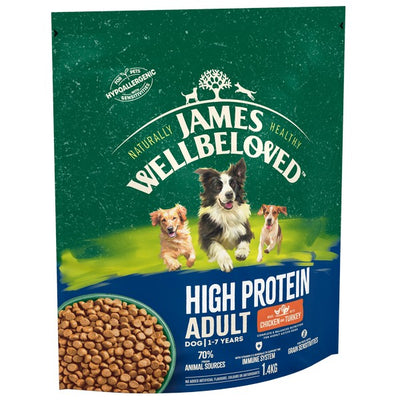 Wellbeloved Dog Adult High Protein Chicken & Turkey 1.4kg