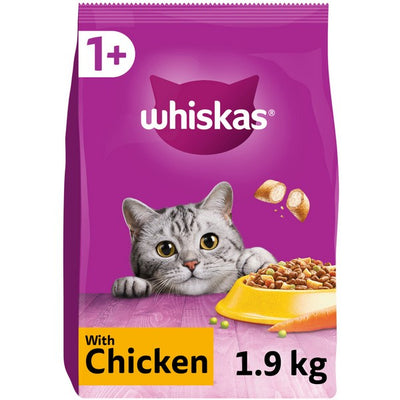 Whiskas 1+ Complete Dry Cat Food - Multiple Flavours