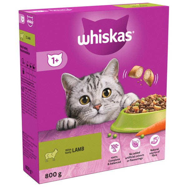 Whiskas 1+ Complete Dry Cat Food - Multiple Flavours