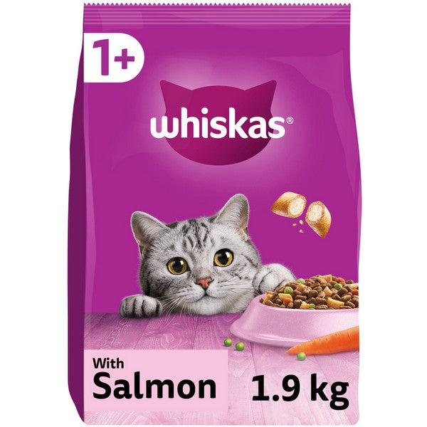 Whiskas 1+ Complete Dry Cat Food - Multiple Flavours