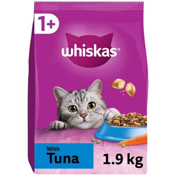 Whiskas 1+ Complete Dry Cat Food - Multiple Flavours