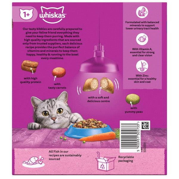 Whiskas 1+ Complete Dry Cat Food - Multiple Flavours