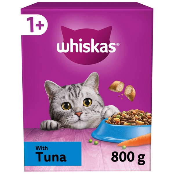 Whiskas 1+ Complete Dry Cat Food - Multiple Flavours