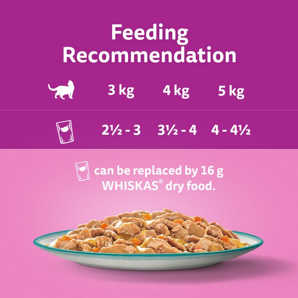 WHISKAS 1+ Cat Pouches Tasty Mix Collection in Gravy