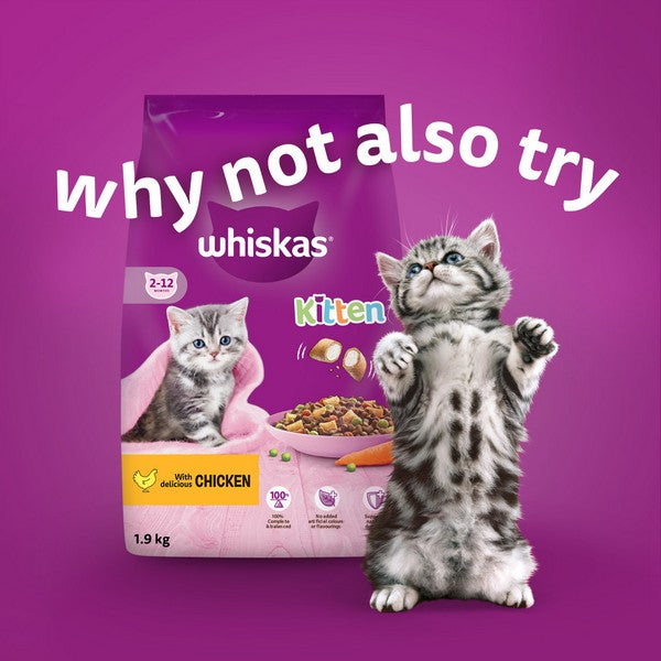 WHISKAS 2-12mths Mixed Menu Cat Pouches in Jelly