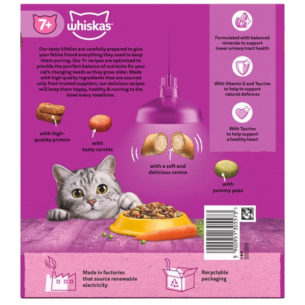 Whiskas 7+ Complete Adult Cat Dry Food with Chicken