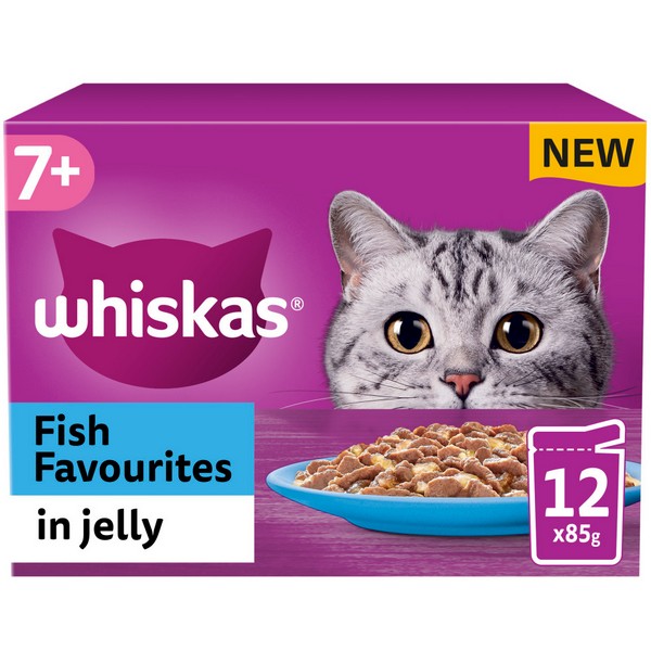 WHISKAS 7+ Cat Pouches in Jelly