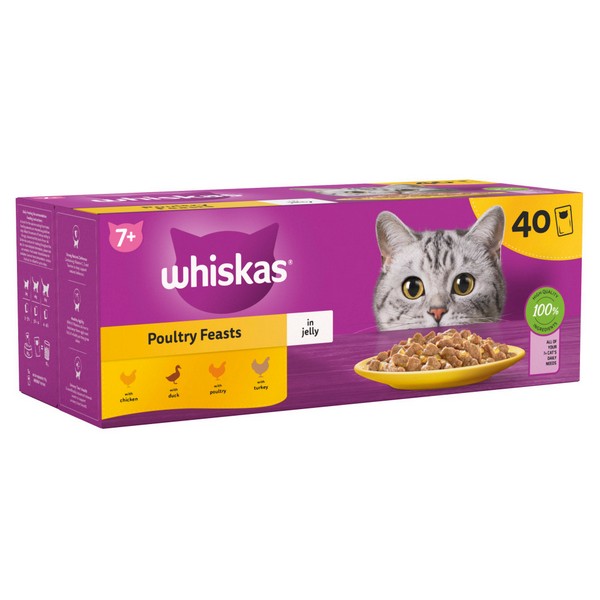 WHISKAS 7+ Cat Pouches in Jelly