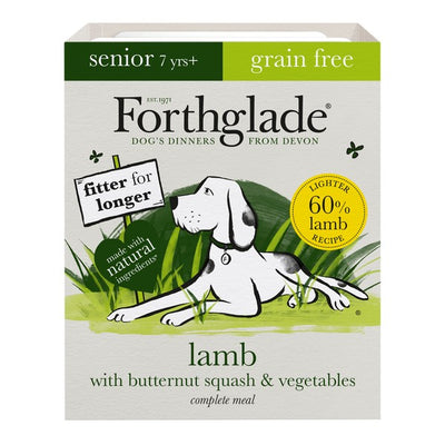 Forthglade Grain Free Lamb, Butternut Squash & Vegetables Complete Senior Wet Dog Food 395g