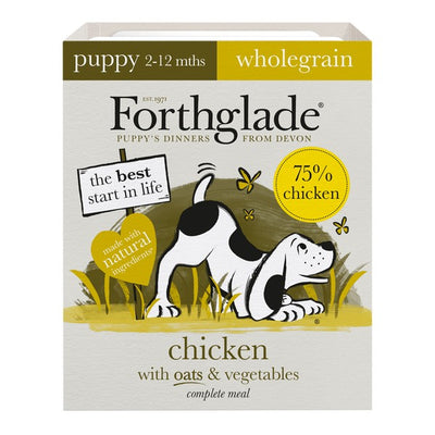 Forthglade Wholegrain Chicken with Oats & Vegetables Complete Puppy Wet Dog Food 395g