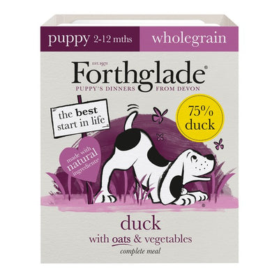 Forthglade Wholegrain Duck with Oats & Vegetables Complete Puppy Wet Dog Food 395g