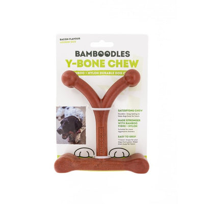 Bamboodles Y Bone Bacon Flavour Medium