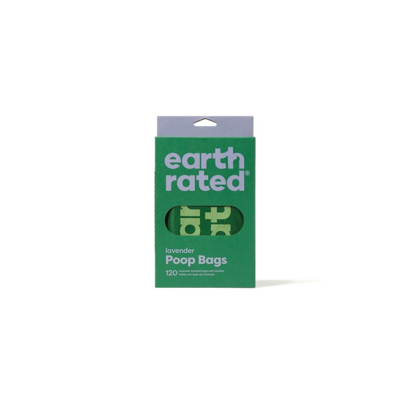 Earth Rated Poop Bags 120 Lavender Scented Tie Handle Bags