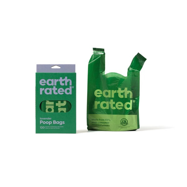 Earth Rated Poop Bags 120 Lavender Scented Tie Handle Bags