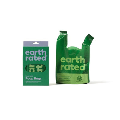 Earth Rated Poop Bags 120 Lavender Scented Tie Handle Bags