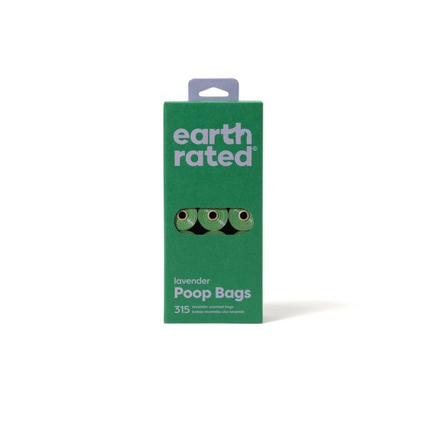 Earth Rated Poop Bags 315 Bags on 21 Refill Rolls Lavender Scented