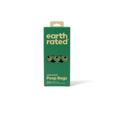 Earth Rated Poop Bags 315 Bags on 21 Refill Rolls Unscented