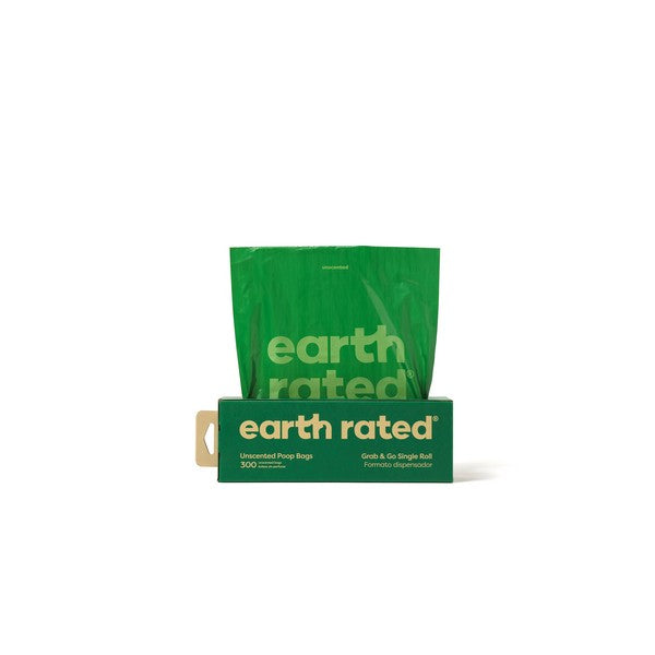 Earth Rated Poop Bags 300 Bags on a Large Single Roll Unscented