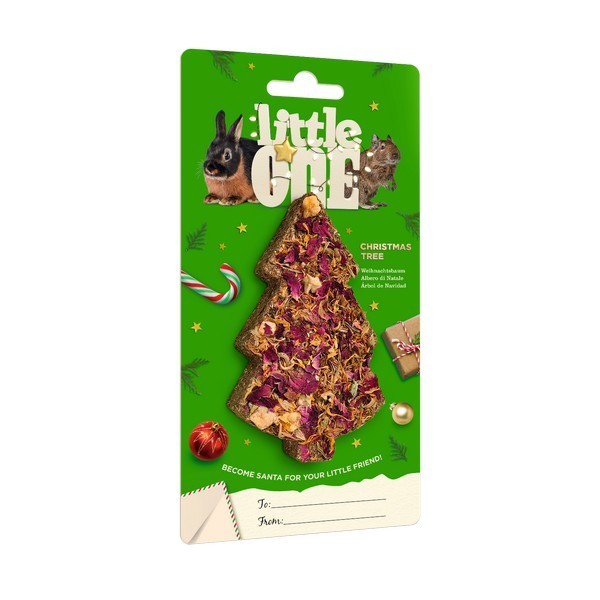 Little One Christmas tree. Treat-toy for all small mammals, 65g