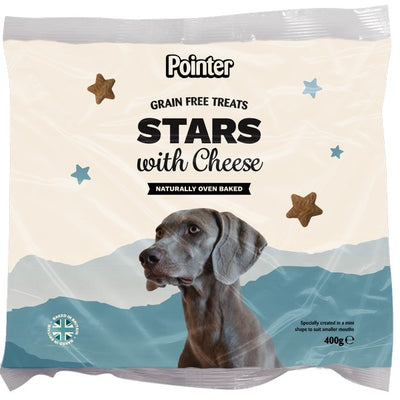 Pointer Grain Free Cheese Stars 400g