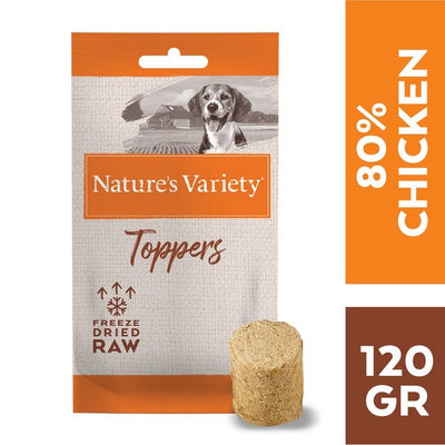 Natures Variety Freeze Dried Toppers Adult Chicken 120g