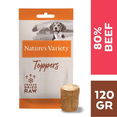 Natures Variety Freeze Dried Toppers Adult Beef 120g