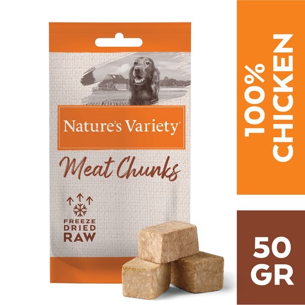 Natures Variety Freeze Dried Chunks Adult Chicken 50g