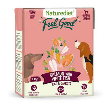 Naturediet Feel Good Salmon & White Fish 390g