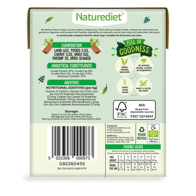 Naturediet Feel Good Grain Free Lamb 390g