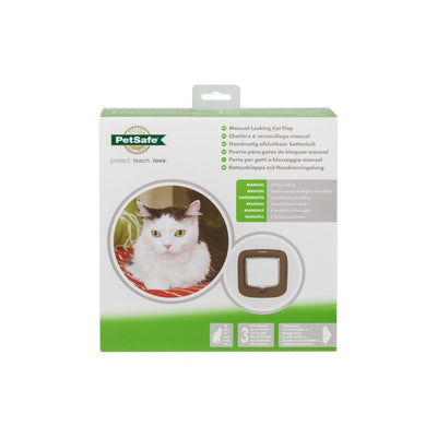 PetSafe Manual Locking Cat Flap Brown