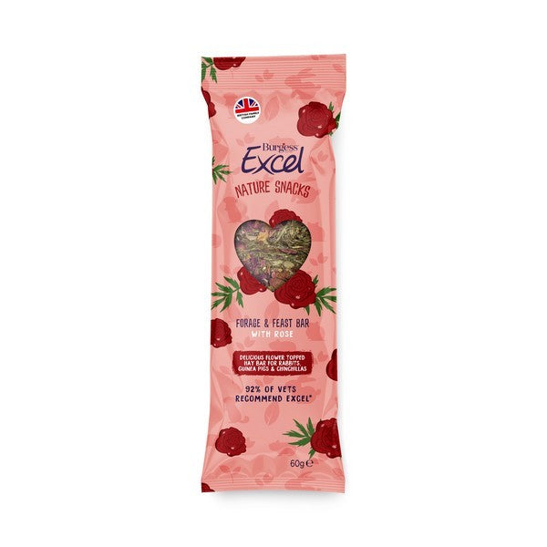 Burgess Excel Forage & Feast Bar Rose 60g