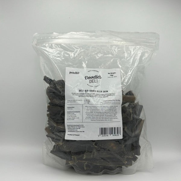 Doodles Deli Air Dried Deer Skin 1kg